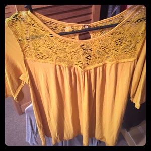 Mustard yellow shirt