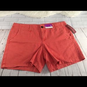 Brand New Merona Orange Salmon Shorts Size 10