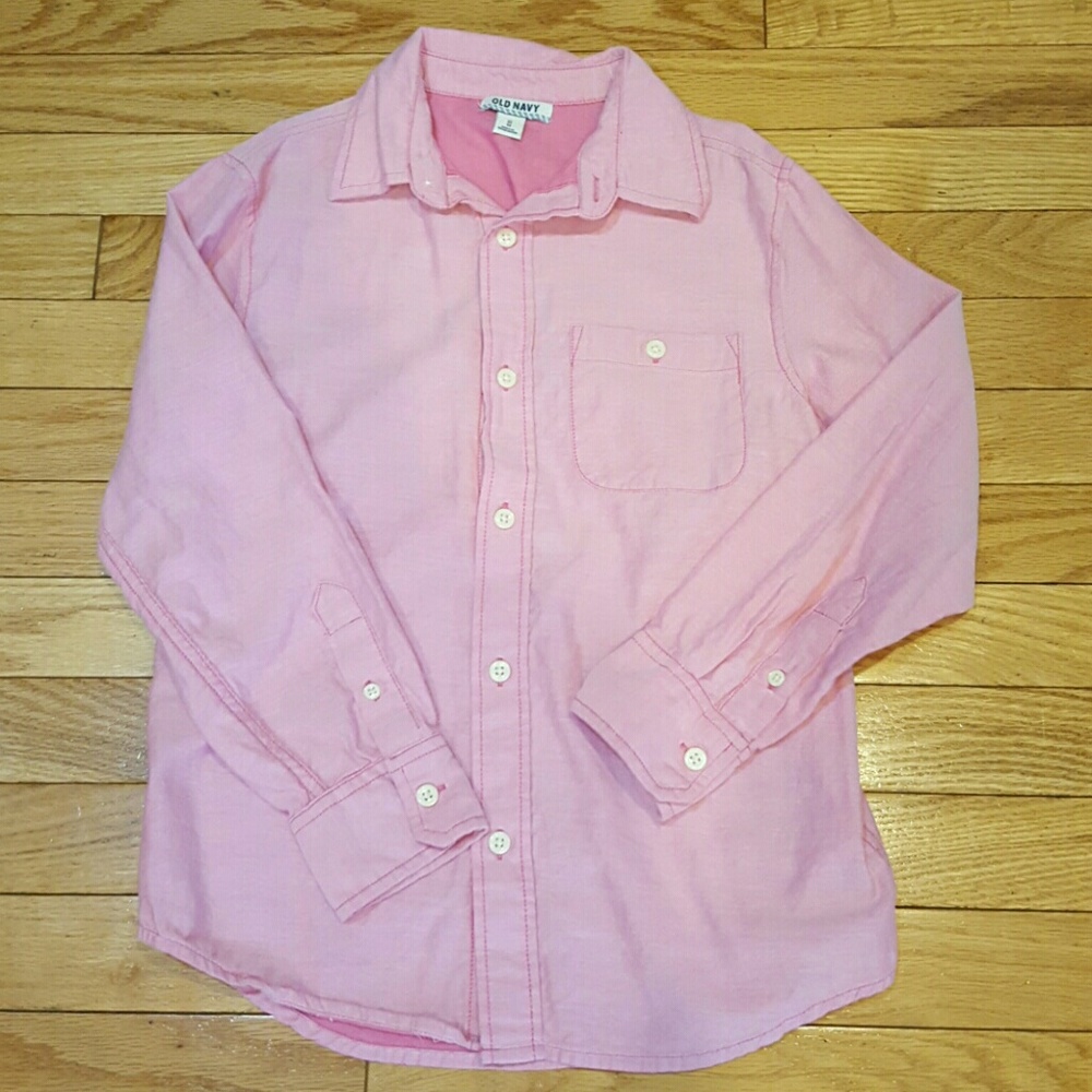 Boys Old Navy Size Med Long sleeve button down