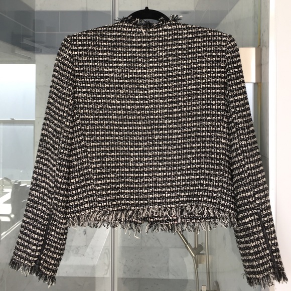 Alice Olivia black and white Tweed Blazer - Picture 4 of 4
