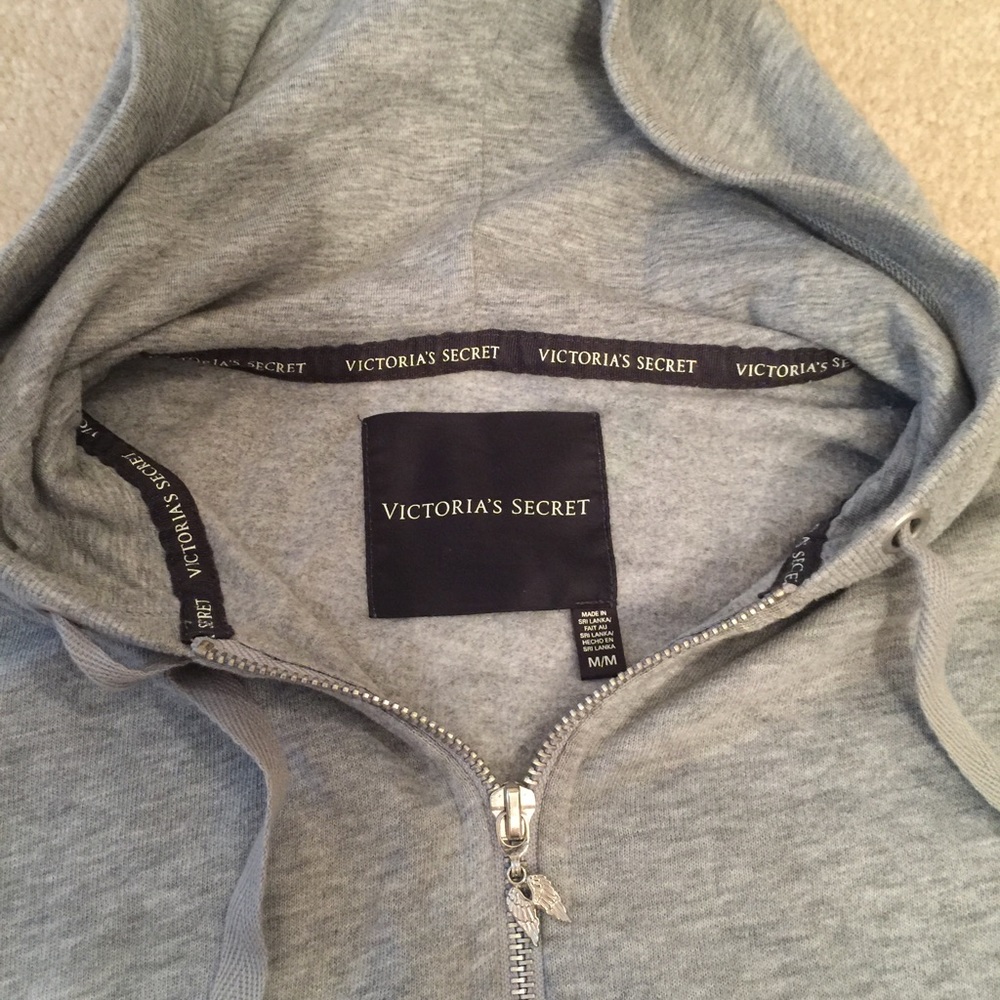 Gray Victoria's Secret zip up size medium