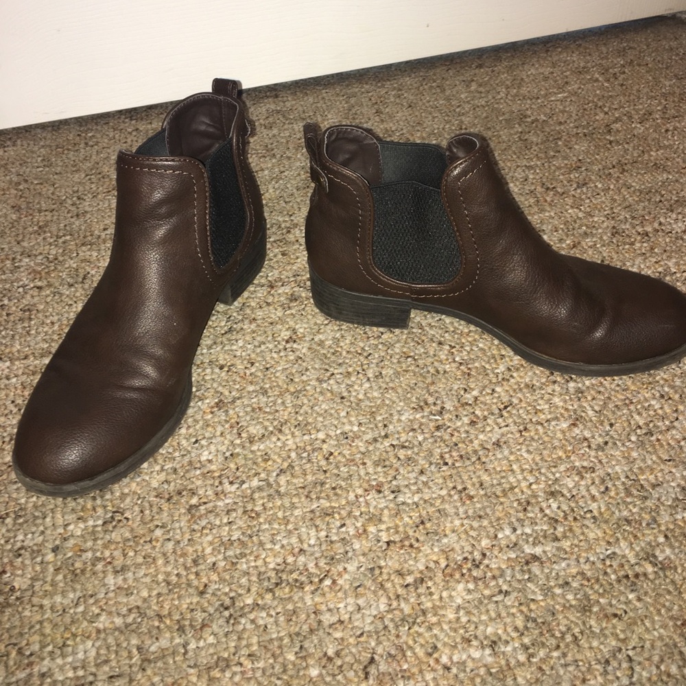 Brown ankle boots