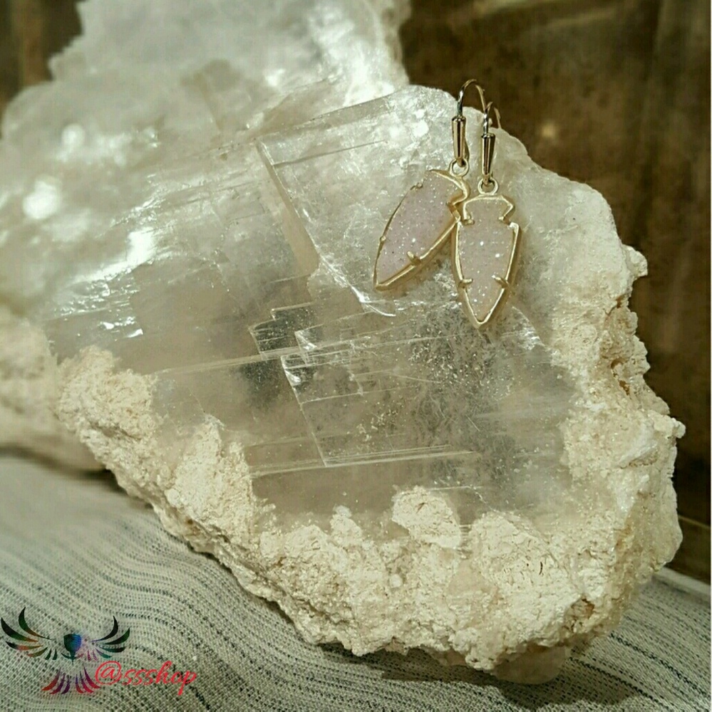 KS Kate Earrings In Iridescent Drusy