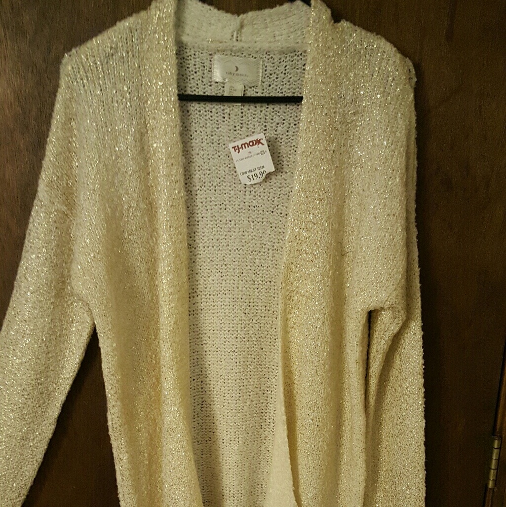 Gold and cream sweater