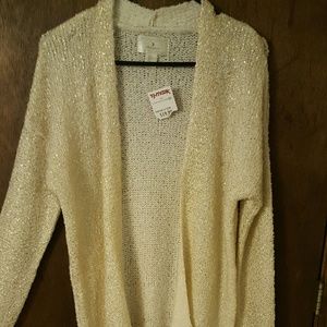 Gold and cream sweater