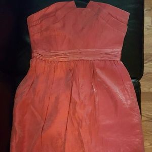 Beautiful shiny strapless cocktail dress jewel