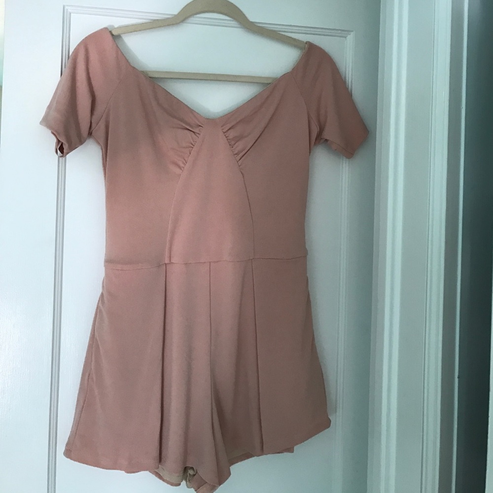 NBD Trapped Romper in Blush