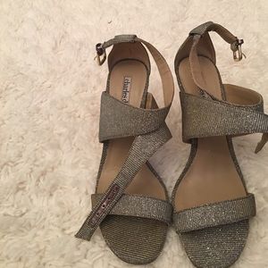 Strappy sparkly heels