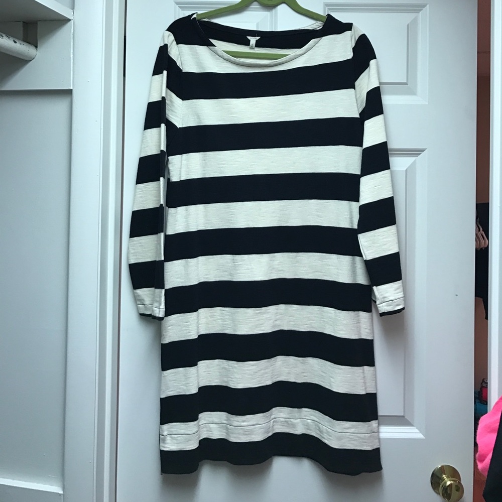 NWT J Crew striped dress w size zippers