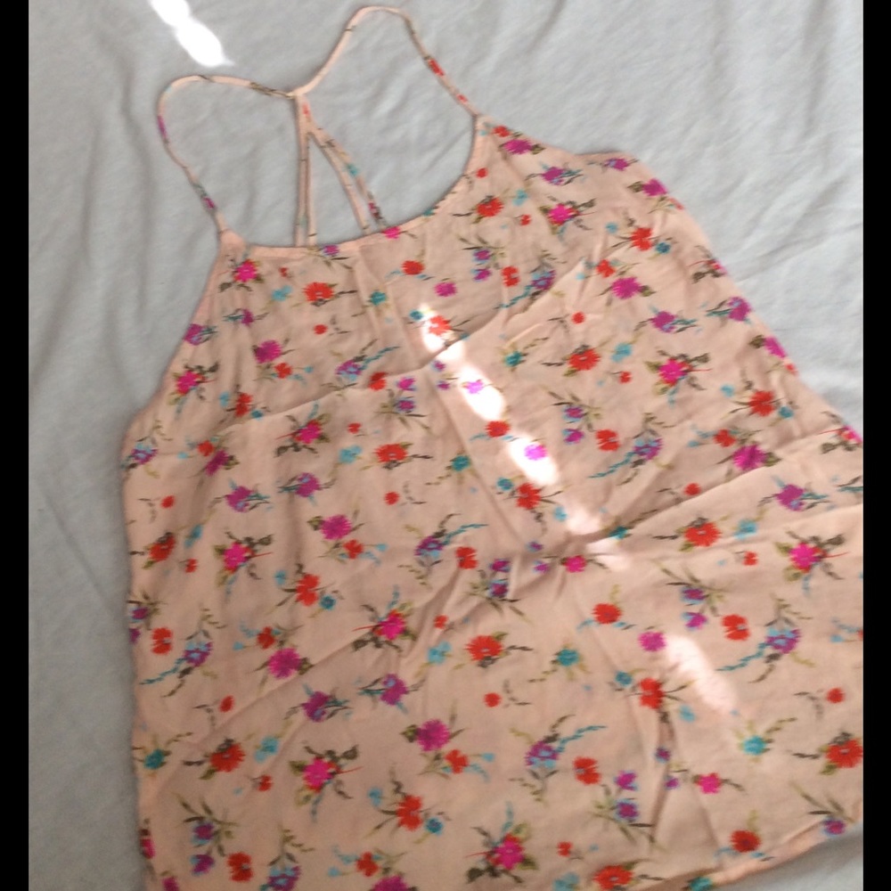 Strappy Floral Camisole Top