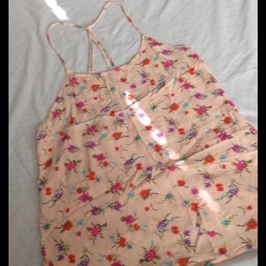 Strappy Floral Camisole Top