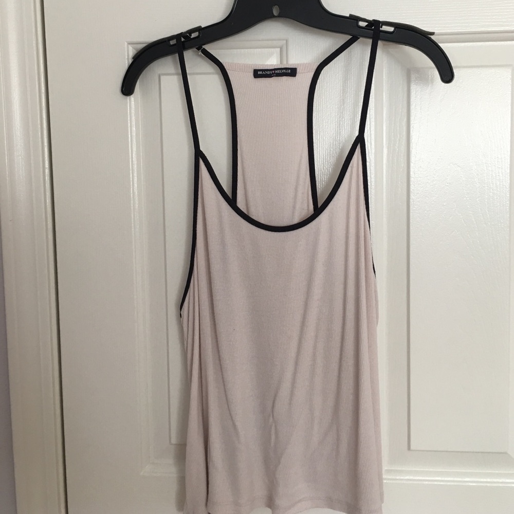 Brandy Melville Racerback Tank in light pink