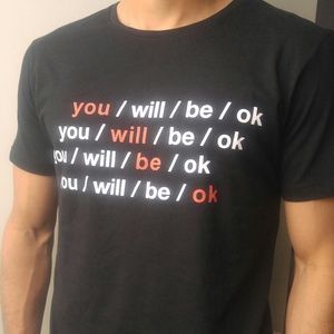 *NWT* Zara "You/will/be/ok" Graphic t-shirt