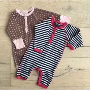 Coccoli Baby Girls' Knit Union Suit Bundle