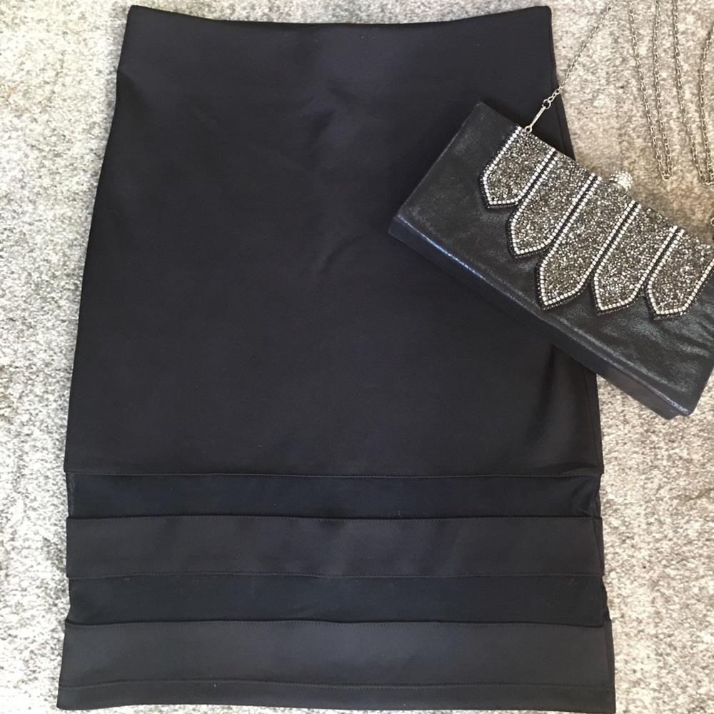 H&M Bodycon Skirt with mesh insert