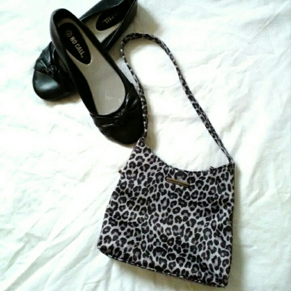 Vintage Nine West Leopard Pin Up Rockabilly Purse