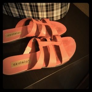 Pink sandals size 8