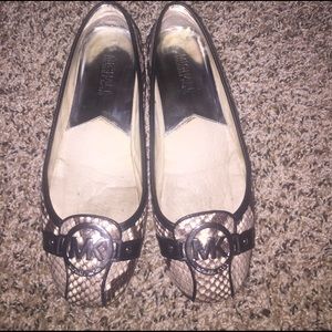 Snake skin michael kors loafers