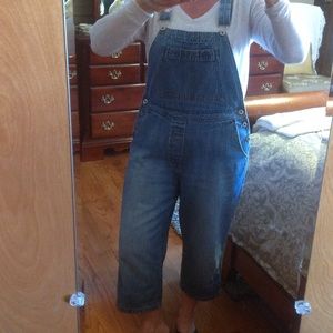 Vintage Austin brand capri-length overall jeans