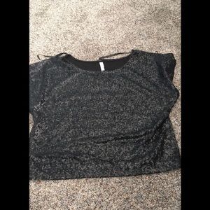 Black sequin top