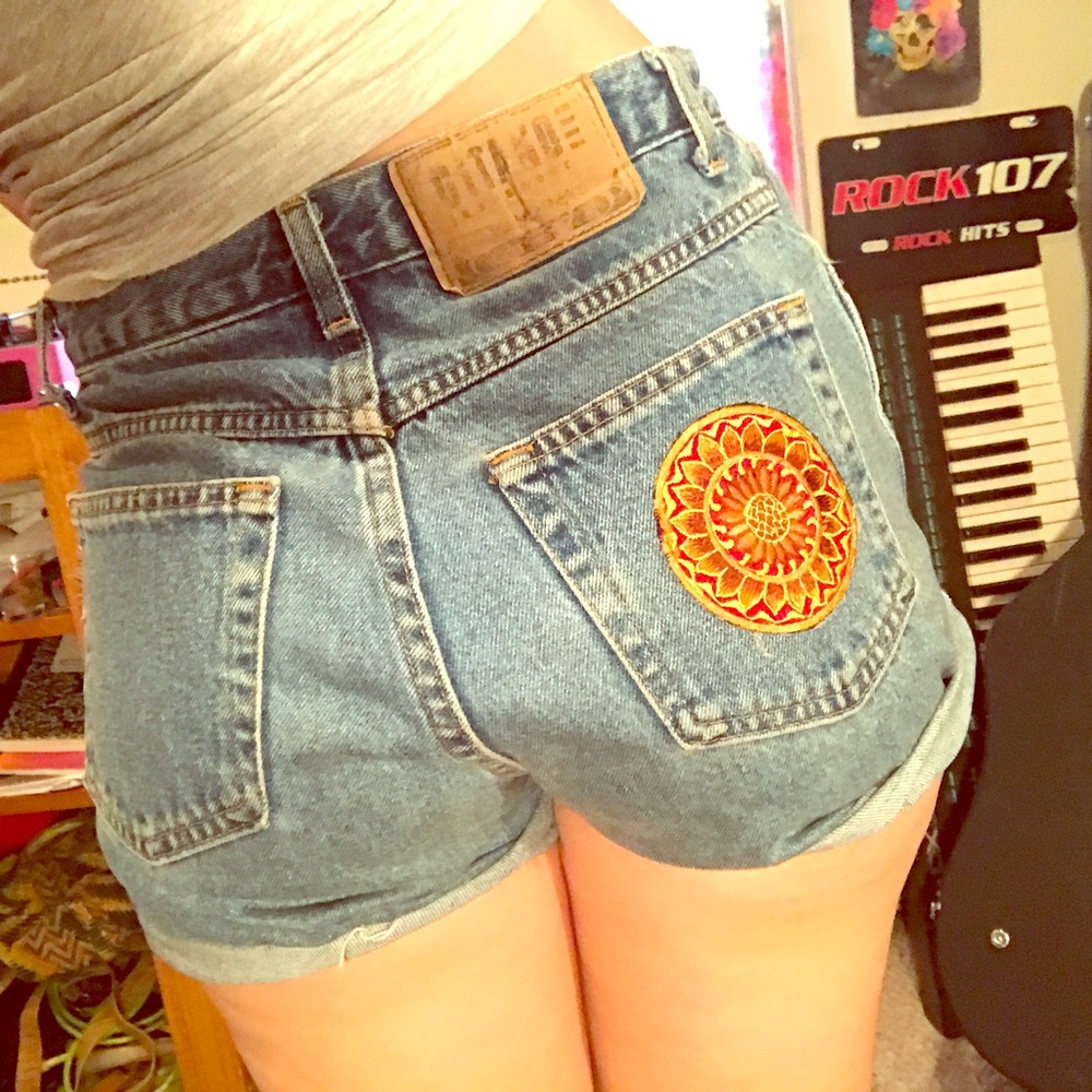 High waisted shorts