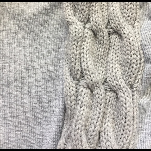 Grey cardigan with sweater trim - Picture 2 of 4