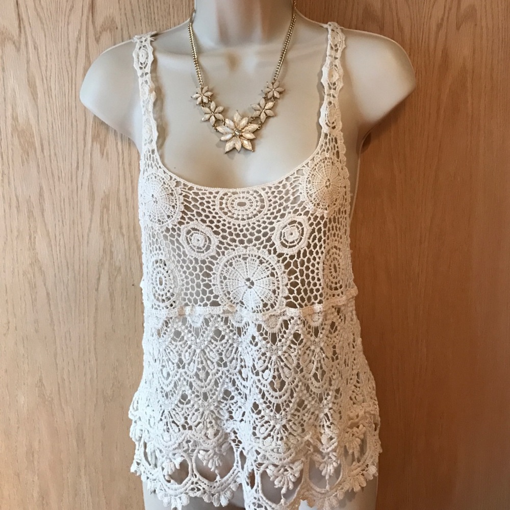 ***SOLD*** Crochet lace top