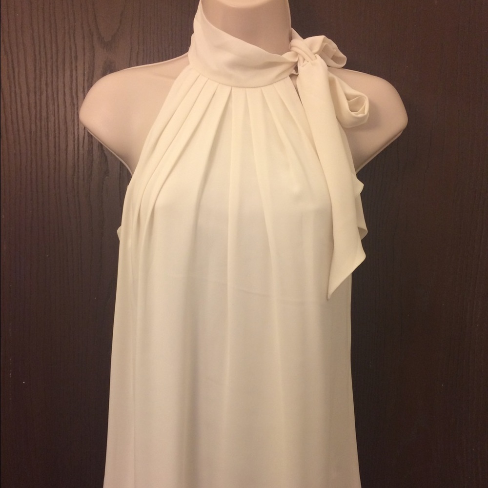Express ivory halter top