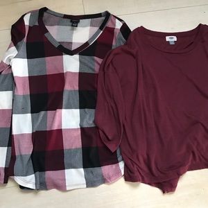 Blouses, long dresses, jean skirt