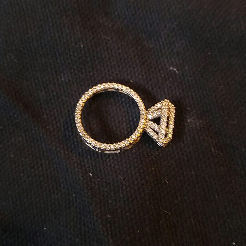 Diamond ring charm