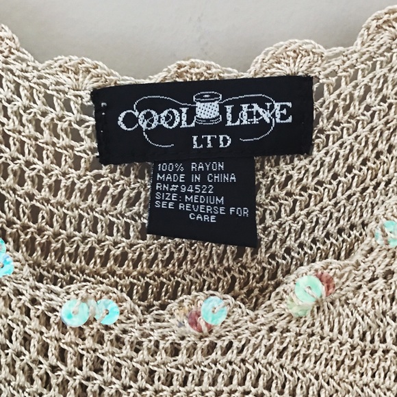 Champagne crocheted summer top - Picture 6 of 7