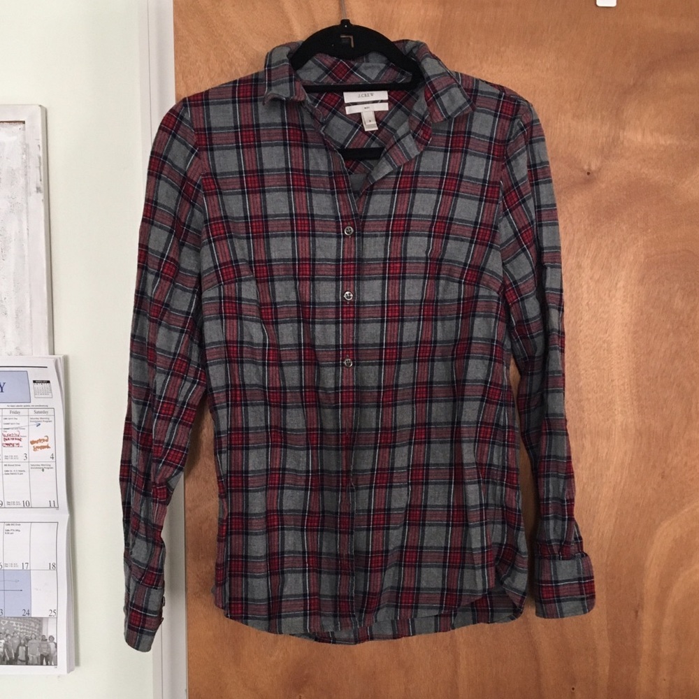 Plaid flannel J. Crew shirt