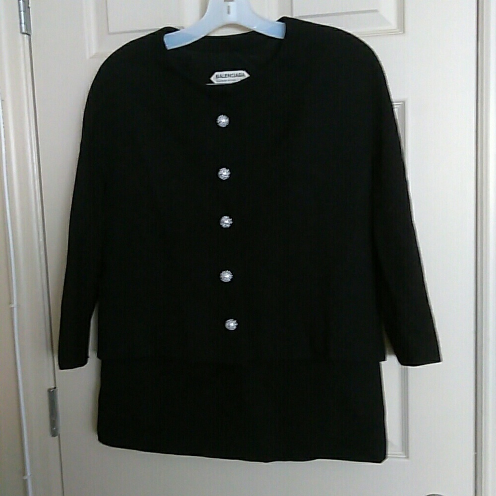 Vintage black 2 pc suit