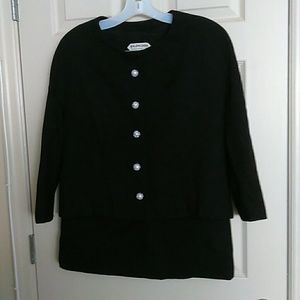 Vintage black 2 pc suit