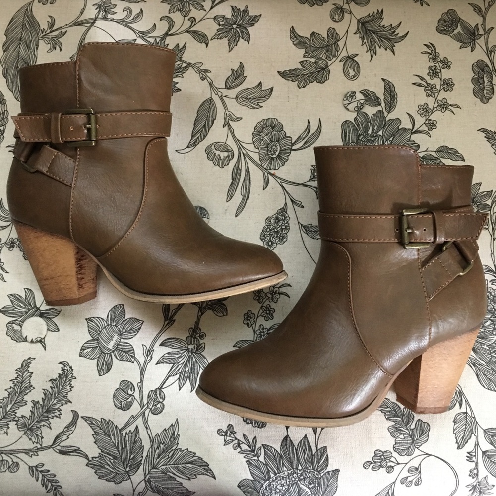 Brown booties