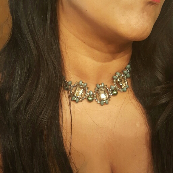 Green gemstone necklace - Picture 2 of 4