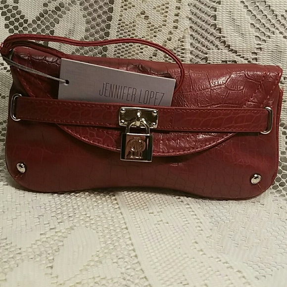 Jennifer Lopez Handbags - Jennifer Lopez Corisca Red Juanita Wristlet