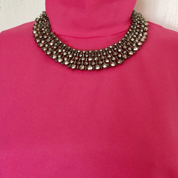 Statement Crystal Rhinestone Necklace - Picture 3 of 7