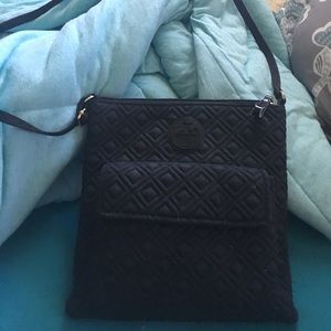 Tory burch quilted messenger bag