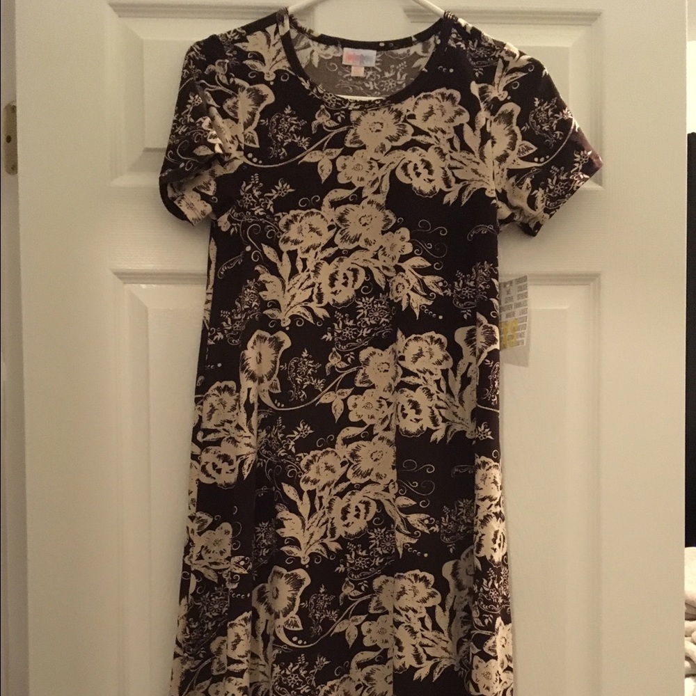 Lularoe XXS Carly brown and tan