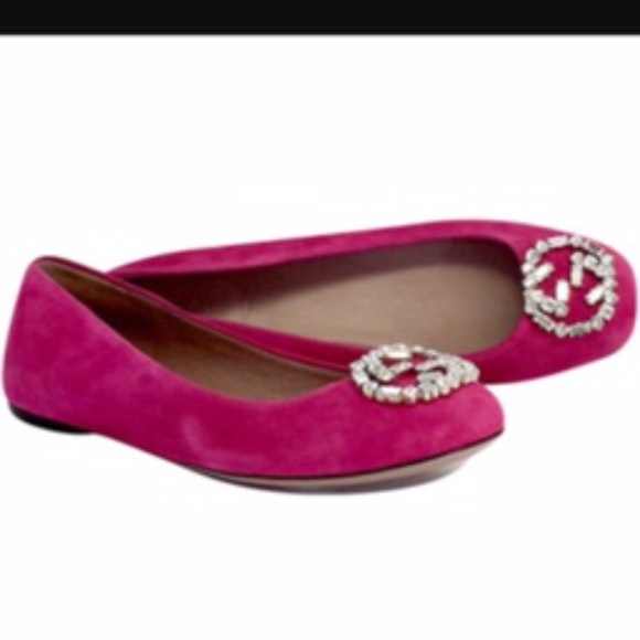 Pink Gucci Flats - Picture 1 of 4