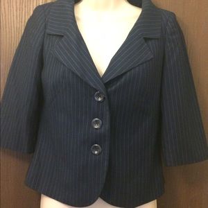 Three button pinstriped jacket