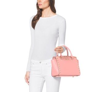 Michael Kors • Pale Pink • Medium Studded Selma