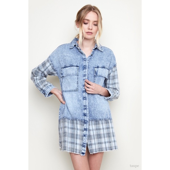 LAST 2️⃣ Mixed Plaid Button Up - Picture 4 of 6