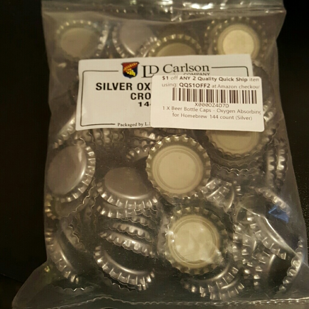 Red Barron bottle caps capper