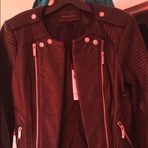Bcbg woman's leather jacket