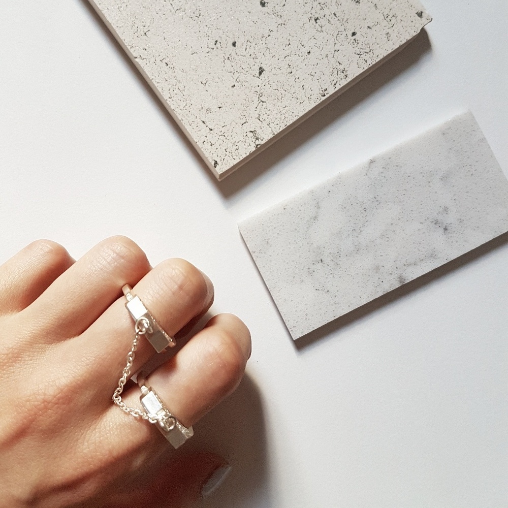 Two finger chain ring