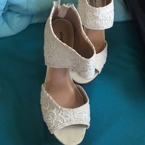 Never worn Charlotte Russe wedges