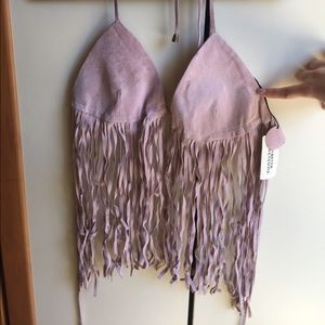 Fringe Bra Halter Top