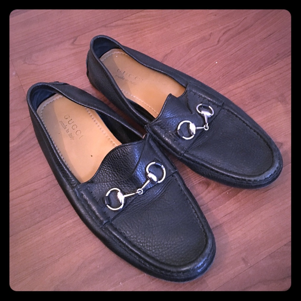 Gucci men loafers black sz 7 1/2